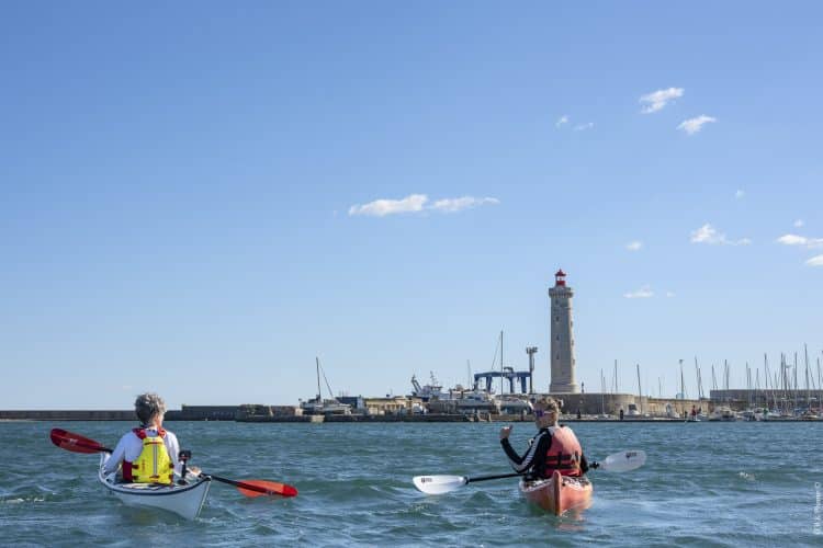 randonnée kayak à Sète, archipel de Thau