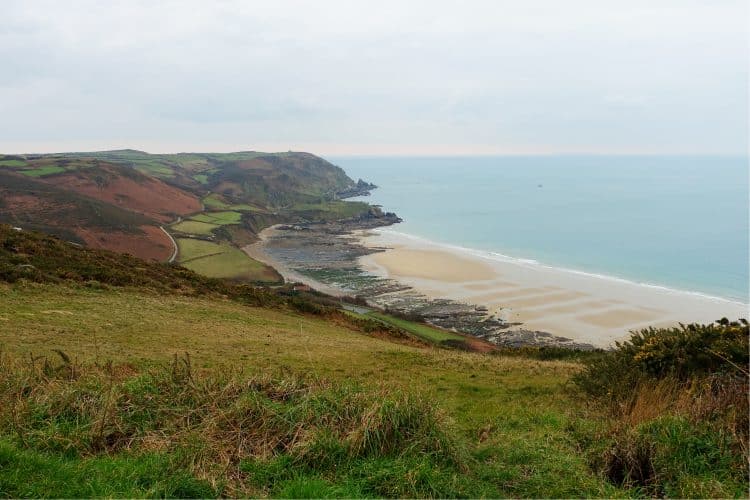 Baie d'Ecalgrain - Paysage caractéristique de la presqu'île Nord-Ouest du Cotentin