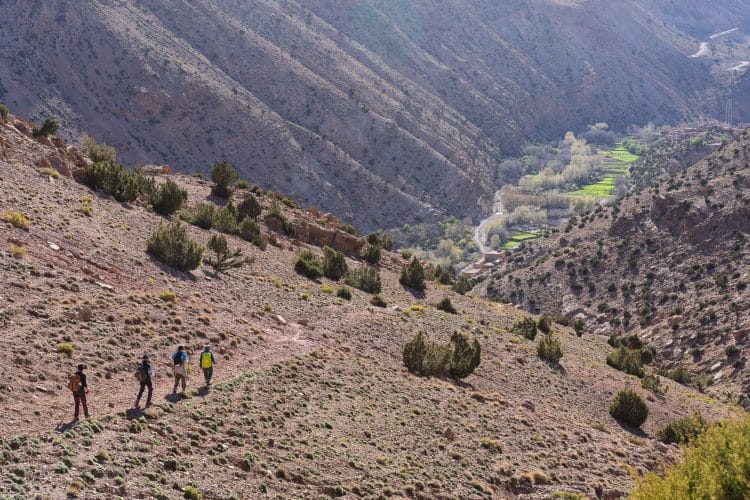 Randonnée dans la Vallée des Roses (Maroc)