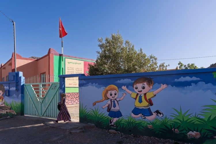 Ecole d'Amejgag, Randonnée dans la Vallée des Roses (Maroc)
