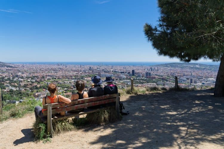 Arrivée sur Barcelone à pied
