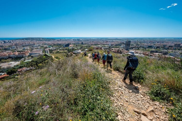 Arrivée sur Barcelone à pied