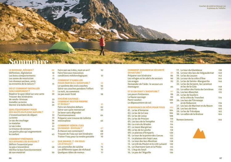 Sommaire de Rando Bivouac dans les Alpes