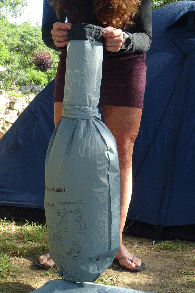 Test Matelas Ether light XR gonflage