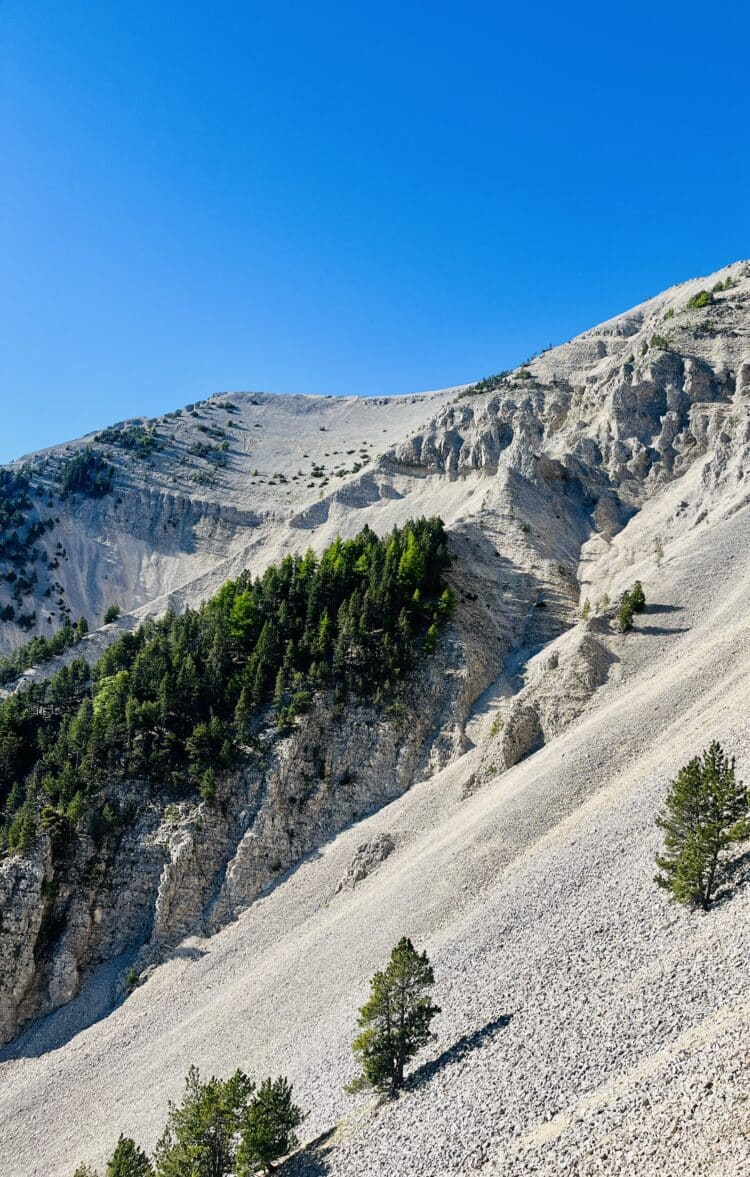 Vue à couper souffle en montant au sommet du Ventoux, Trail du Vercors au Ventoux