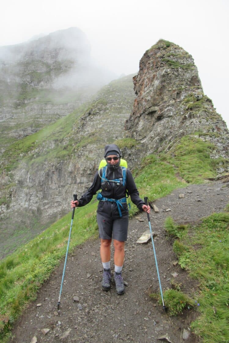 Test pluie et froid du short CimAlp Aerra 2F