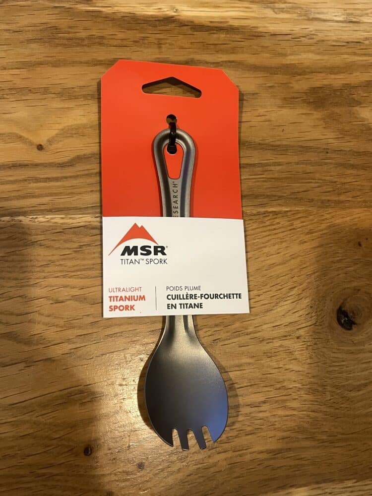 La Titan Spork qui accompagnait la bouilloire pour le test