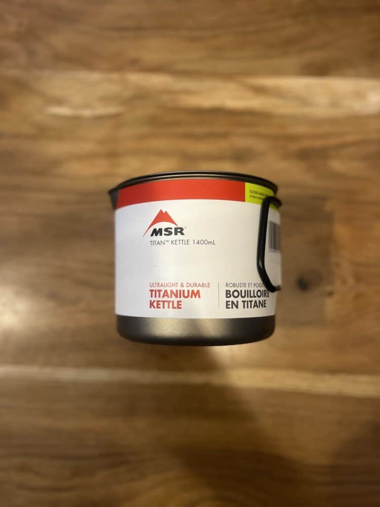 Test Bouilloire MSR Titan 1400 ml