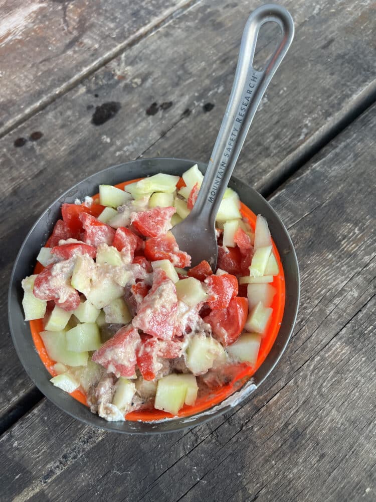 La MSR Titan Spork pratique pour tout type de repas