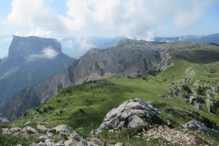 Vue depuis l'ascension du Grand Veymont