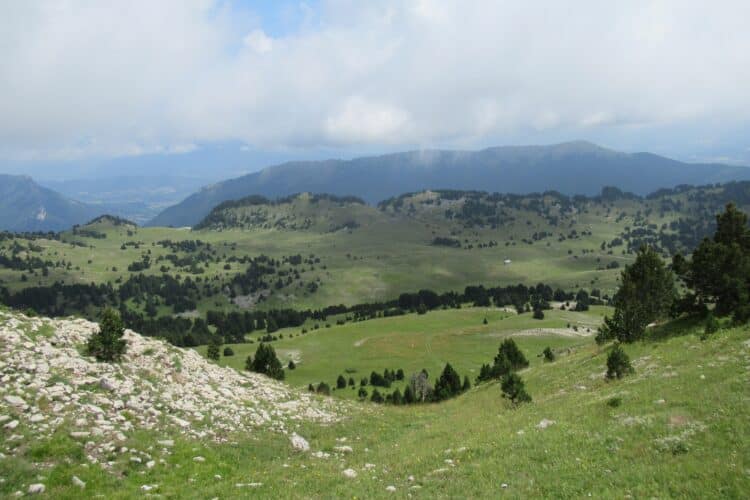 Redescente après La Montagnette