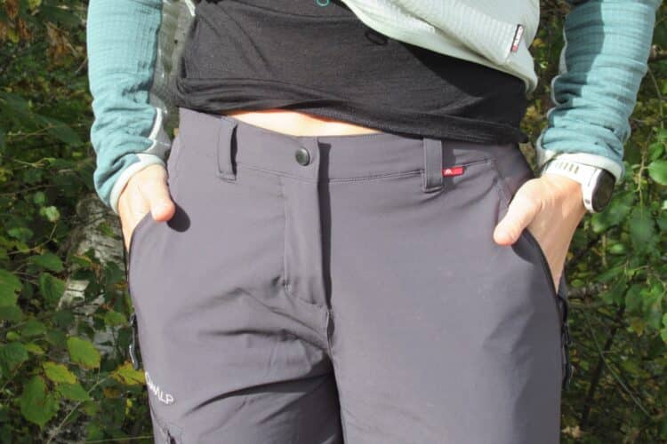 2 poches zippées du pantalon CimAlp Claret F