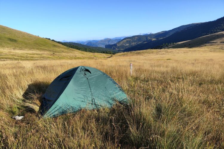 Bivouac au col de la Clapouse