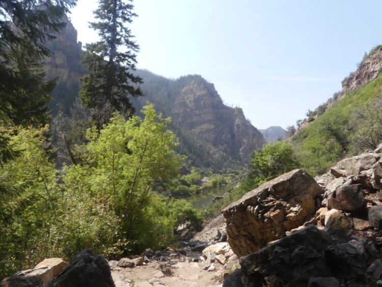 Randonnée vers Hanging Lake