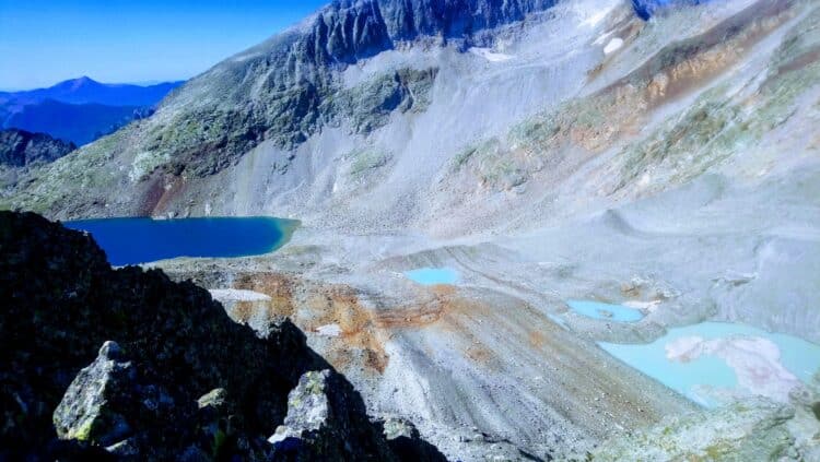 Vue depuis le col inférieur du Litérole, Sentier des refuges du Luchonnais
