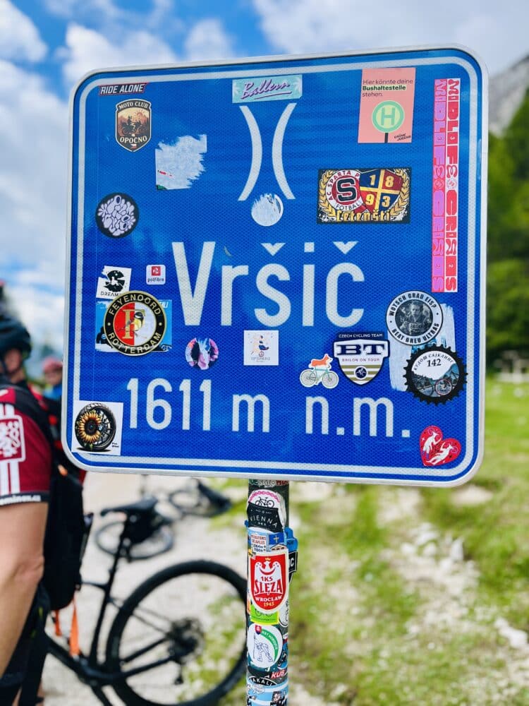 ascension du col du Vršič, Transdinarica à vélo