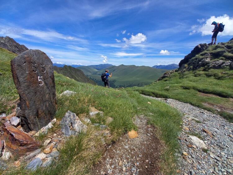 Borne kilométrique, Sentier des refuges du Luchonnais
