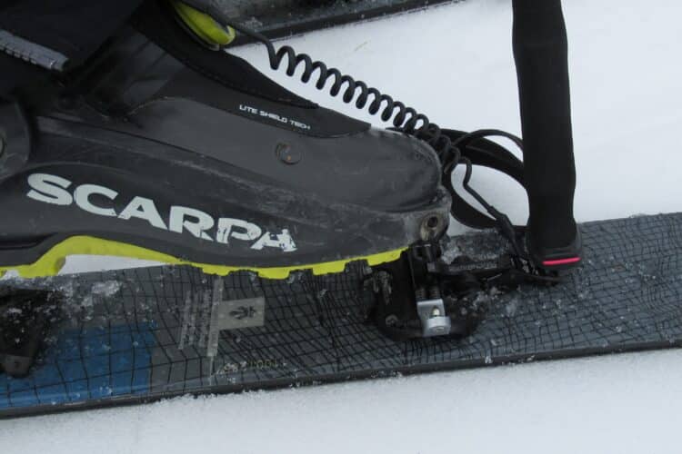 Déchaussage à l'aide des bâtons Komperdell