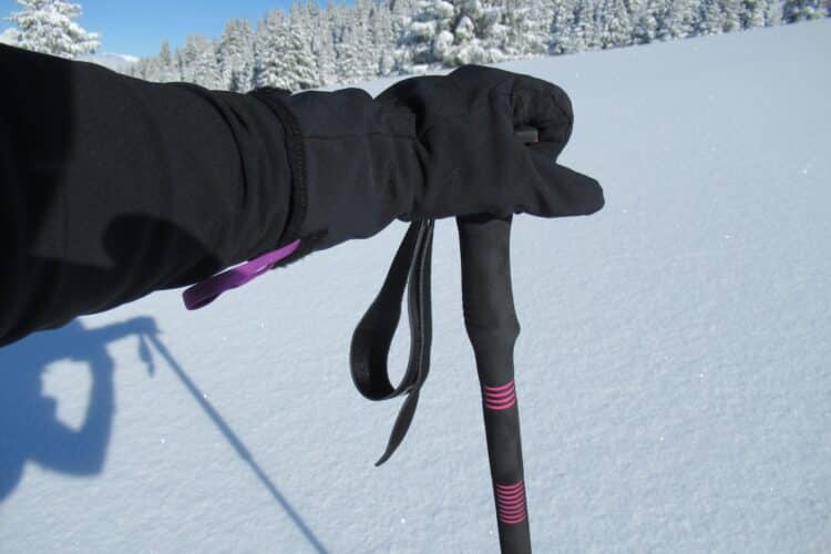 Prise par le dessus des bâtons Komperdell