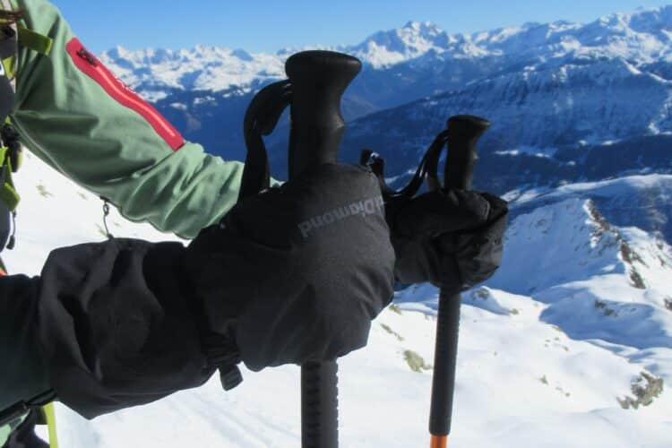 Préhension avec les surmoufles Helio Tour