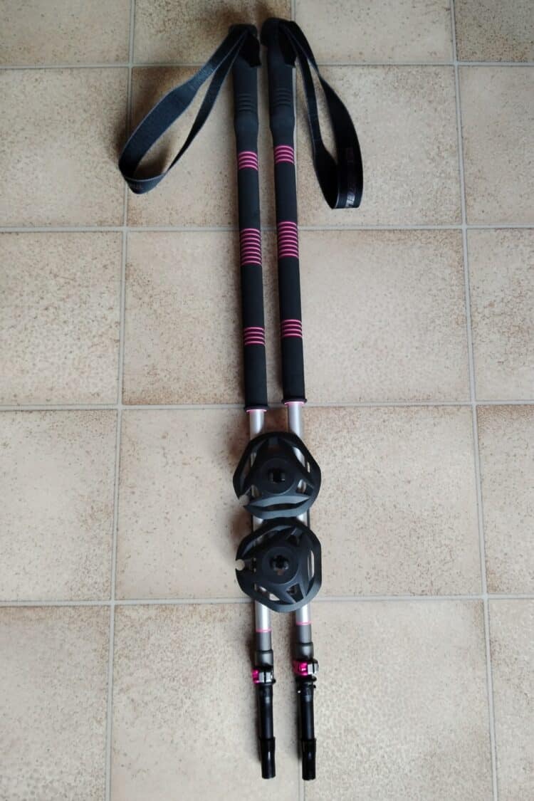 Bâtons avec leurs rondelles Komperdell Contour Titanal 2 Foam