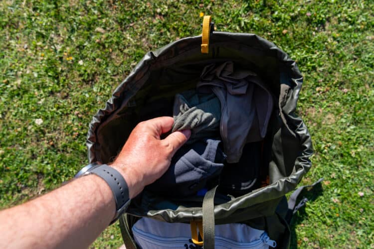 Ouverture par le haut, Test Sac à dos Rab Exion 48