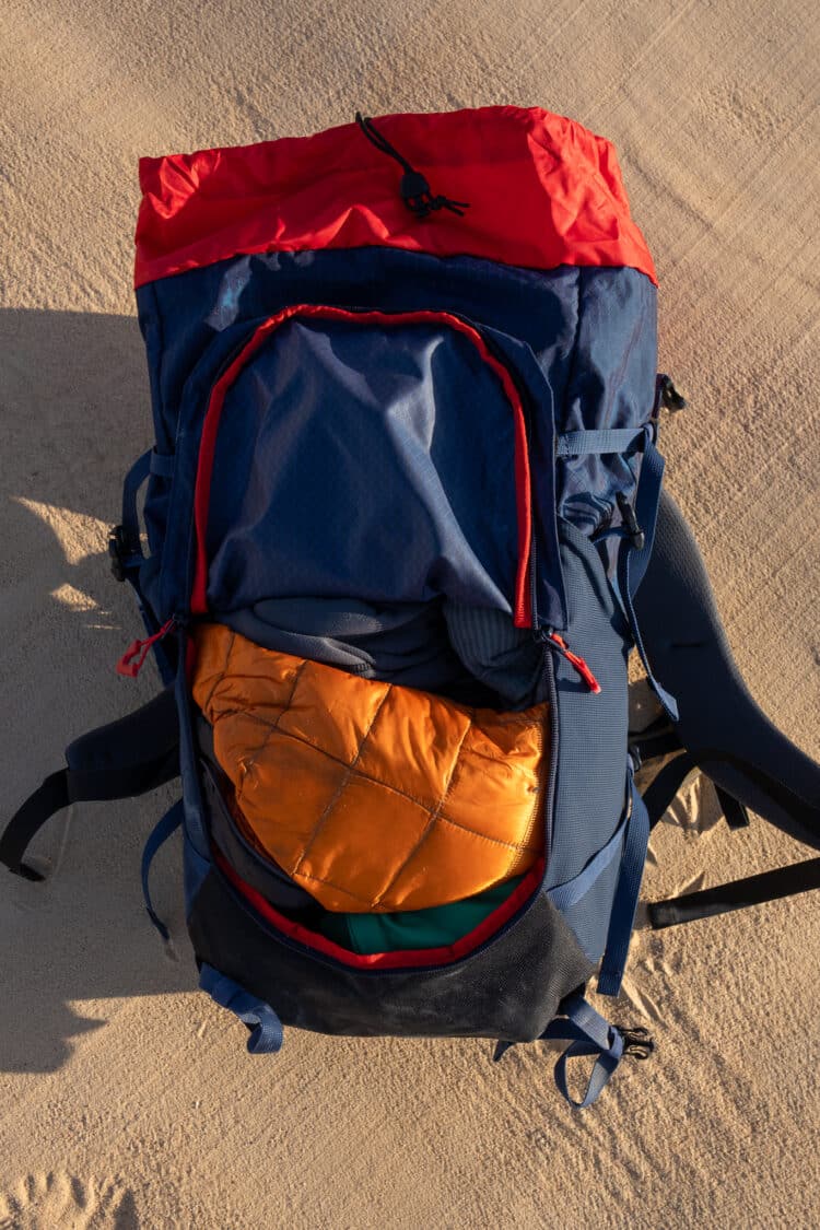 Ouverture frontale du sac à dos Millet Ubic 30L