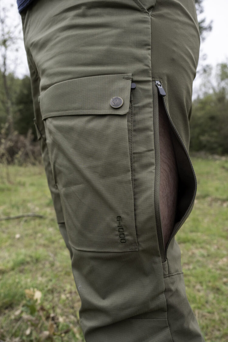 pantalon fjällräven abisko hybrid trail trs m