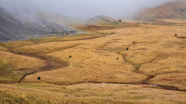 Dévoluy dans le brouillard