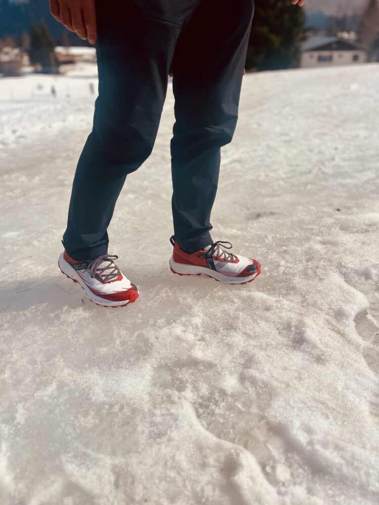 Les Intenses Millet testées sur la neige dure dans les Bauges