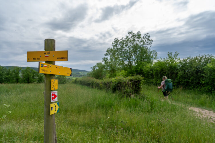Direction Ebreuil, GR de Pays du Val de Sioule