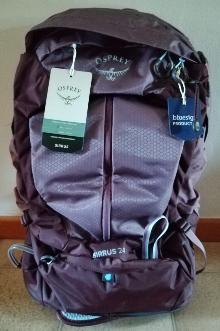 Avant du sac Sirrus 24 à réception