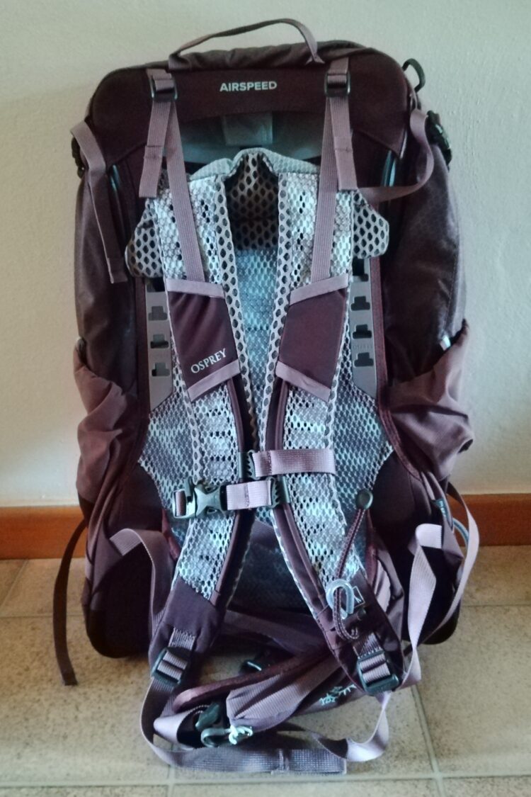 Dos du sac Osprey Sirrus 24 à réception