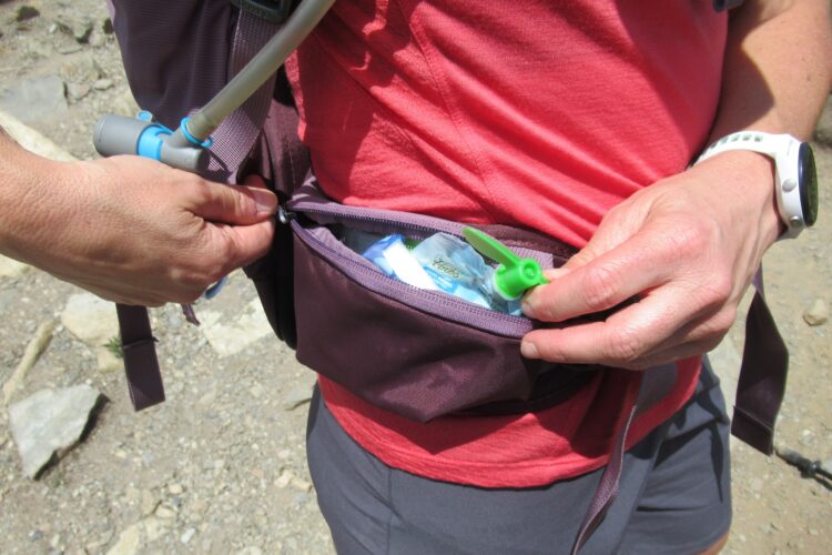 Poche de ceinture zippée du sac à dos Osprey