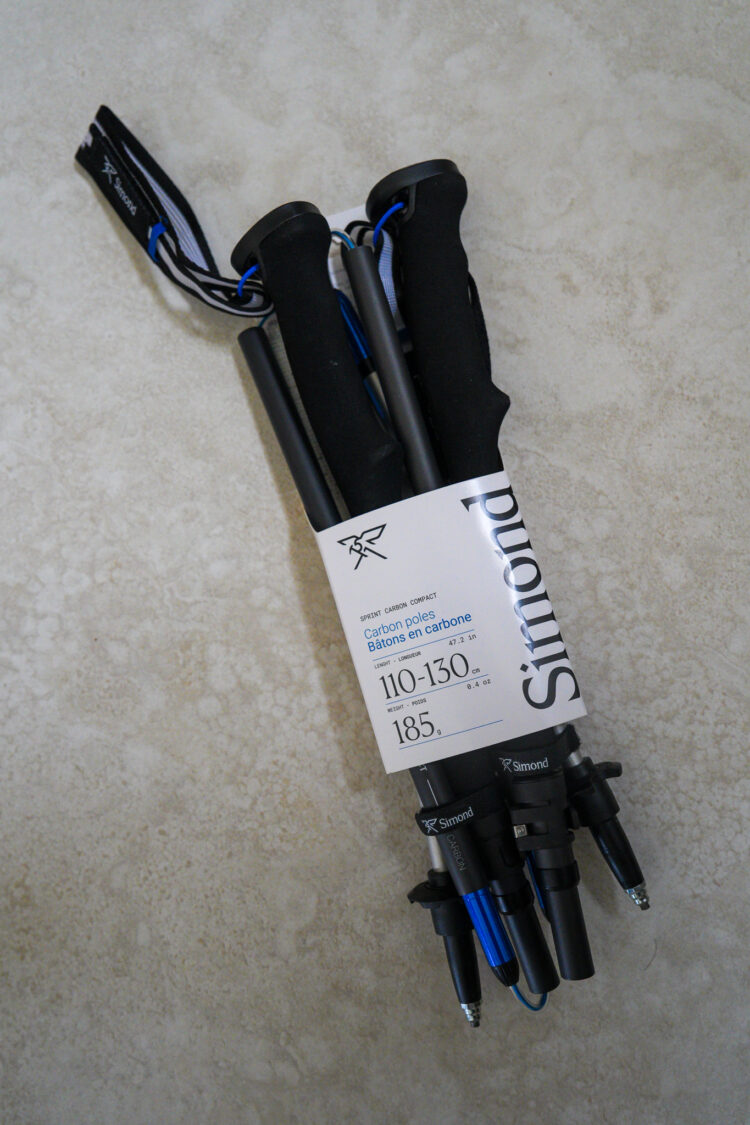 Bâtons Simond sprint carbon compact