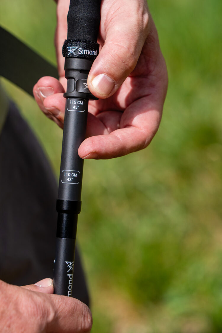 Système de réglage des bâtons Simond sprint carbon compact