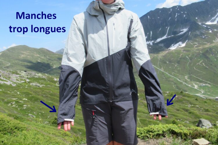 Manches trop longues de la veste