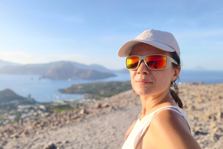 Verres reflet rouge grâce au traitement Brown Red flash, Test Lunettes de soleil Vuarnet Racing 05