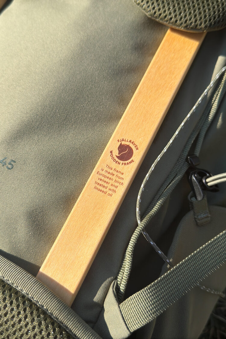 Armature en bois de bouleau, Sac à Dos Fjällräven Kajka X Lätt 45